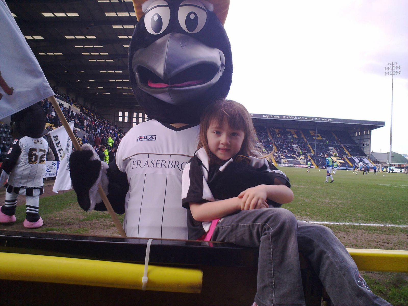 Ellie with Mr magpie
