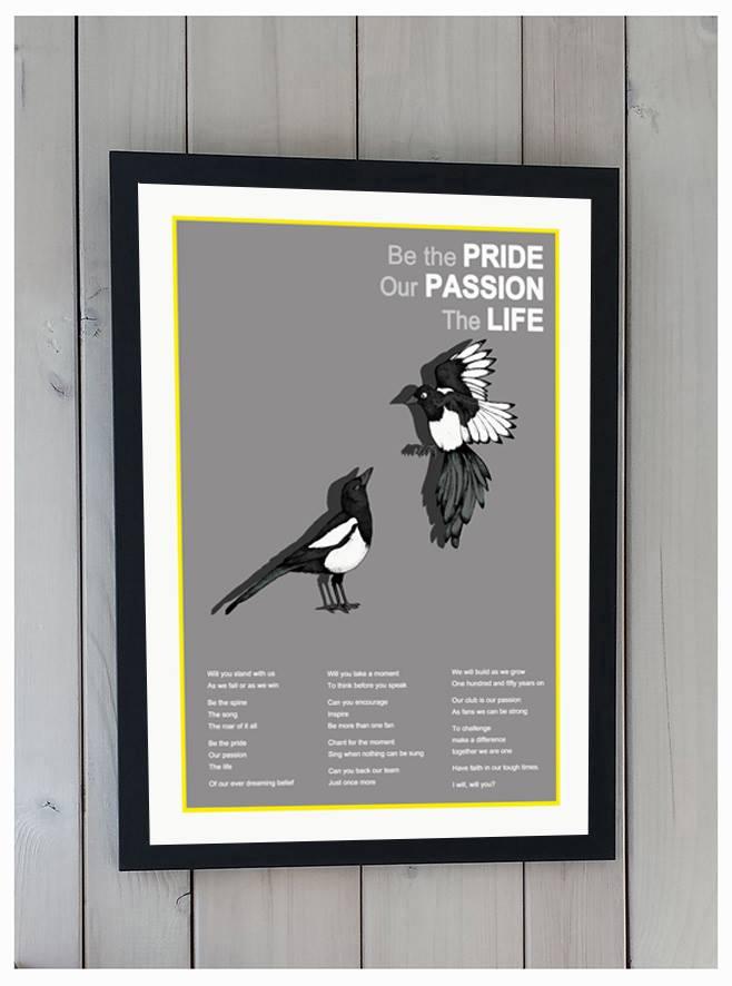 Our Club, Our Passion Notts County Pride of Nottingham print