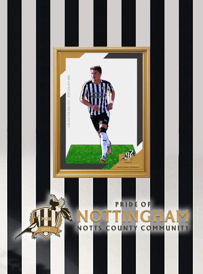 Alex Lacey 20/21 Notts County Pride of Nottingham print