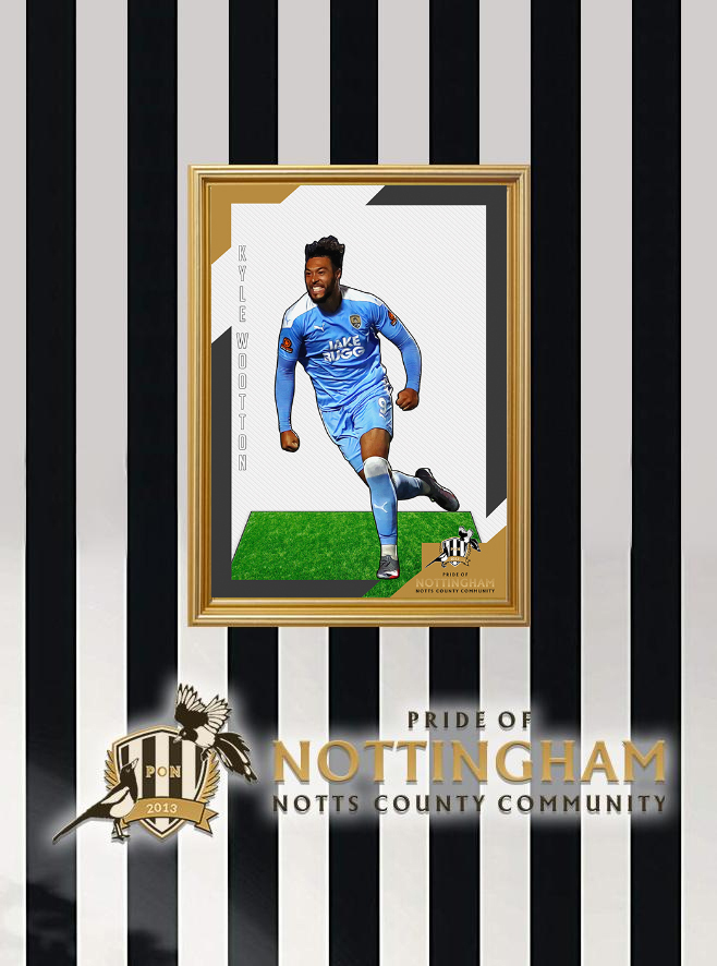 Kyle Wootton 20/21 Notts County Pride of Nottingham print