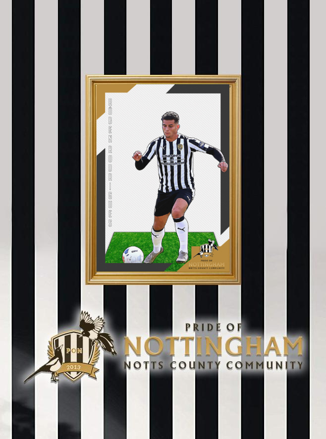 Ruben Rodrigues 20/21 Notts County Pride of Nottingham print