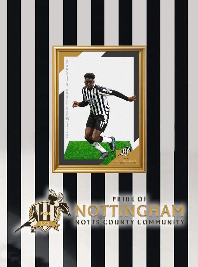 Enzio Boldewijn 20/21 Notts County Pride of Nottingham print