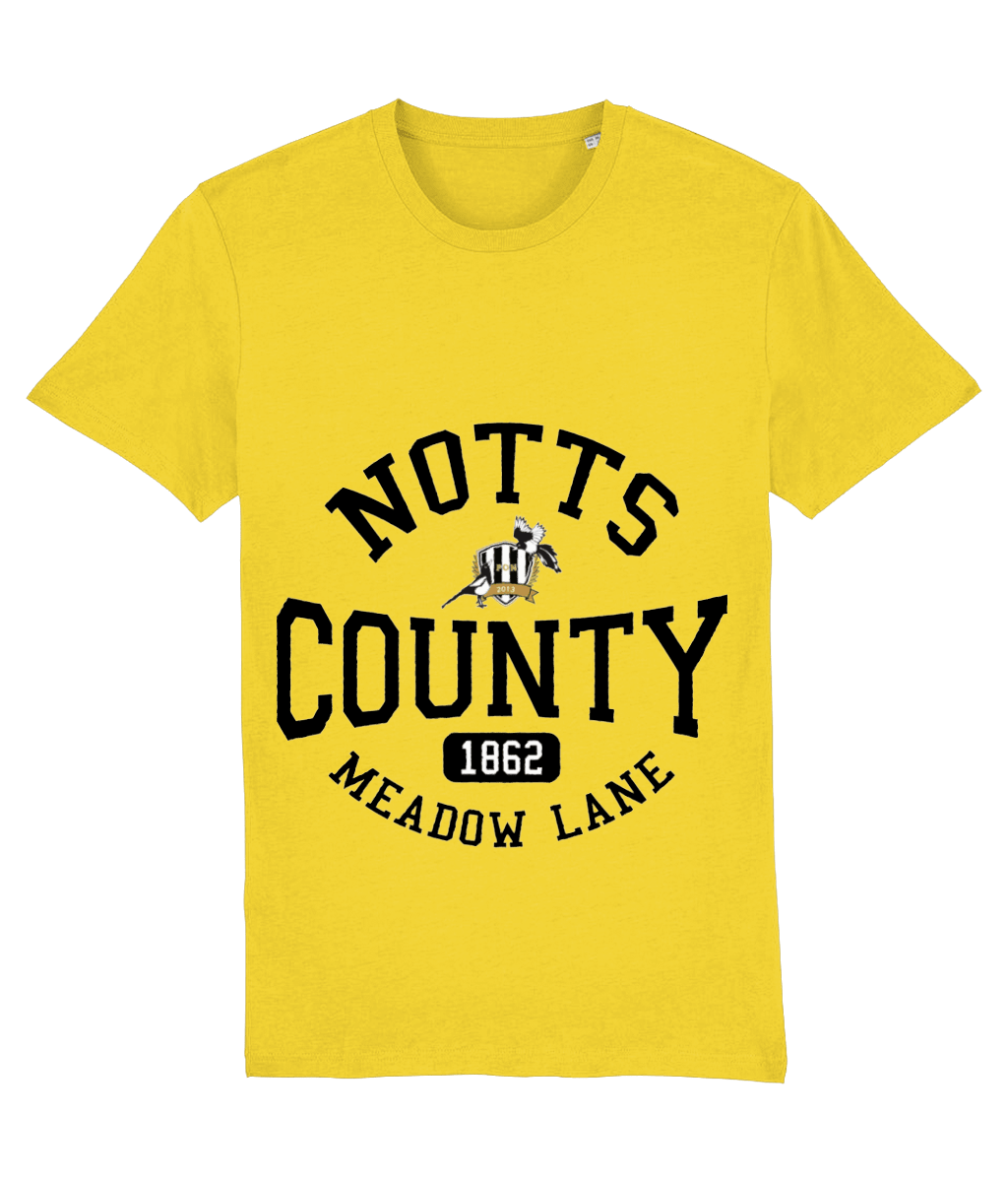 NCFC 1862 Meadow Lane Golden-Yellow T-Shirt