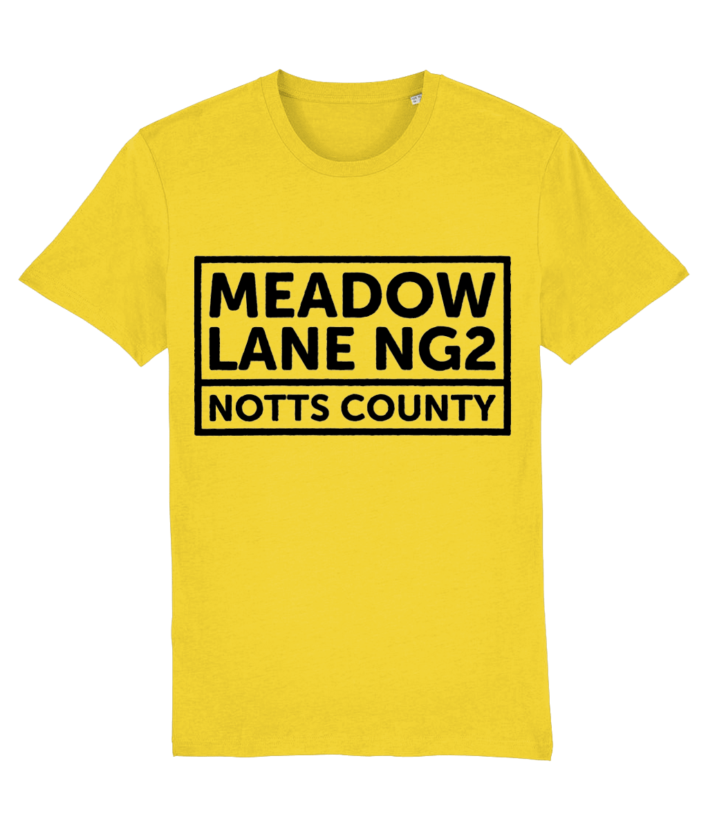 Meadow Lane NG2 Notts County Golden-Yellow T-Shirt