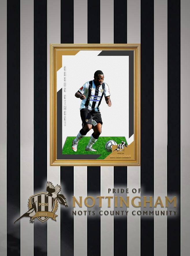 Aaron Nemane 21/22 Notts County Pride of Nottingham print