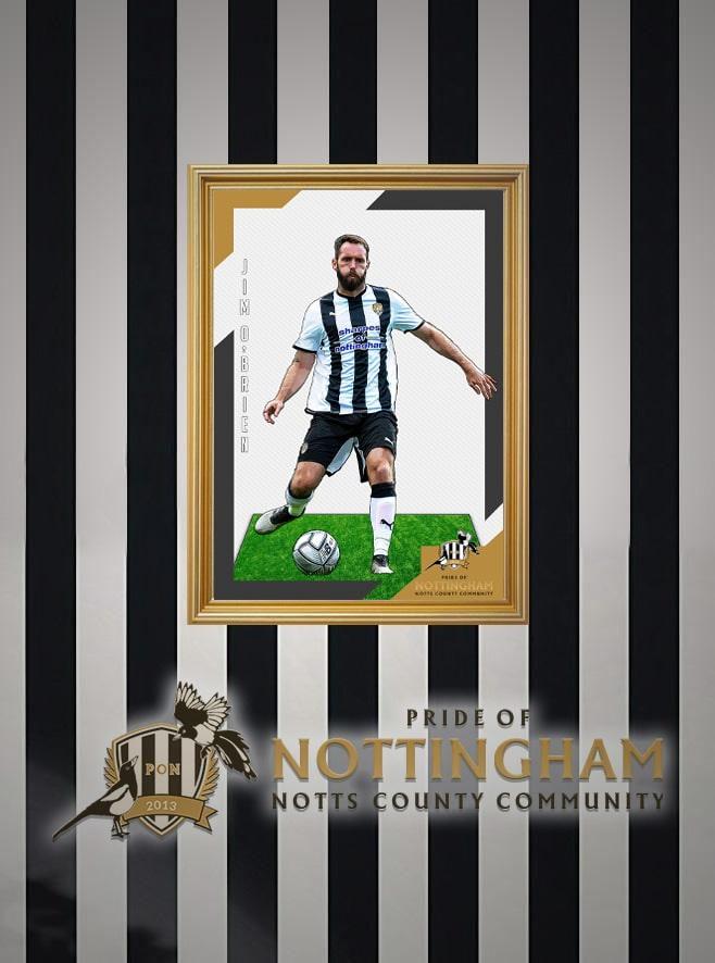 Jim O'Brien 21/22 Notts County Pride of Nottingham print