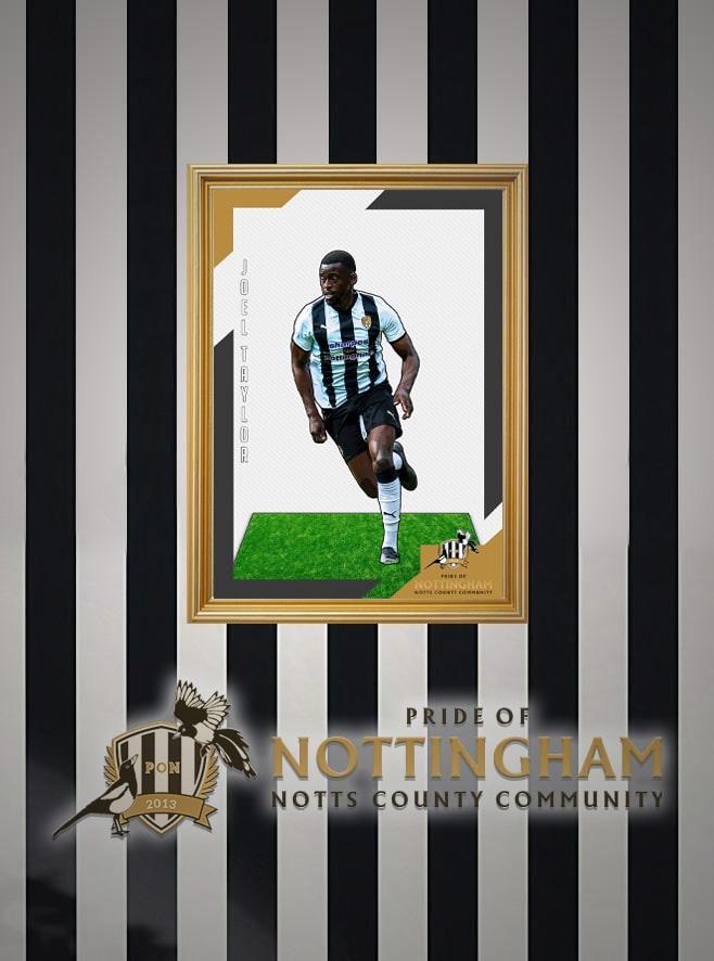 Joel Taylor 21/22 Notts County Pride of Nottingham print