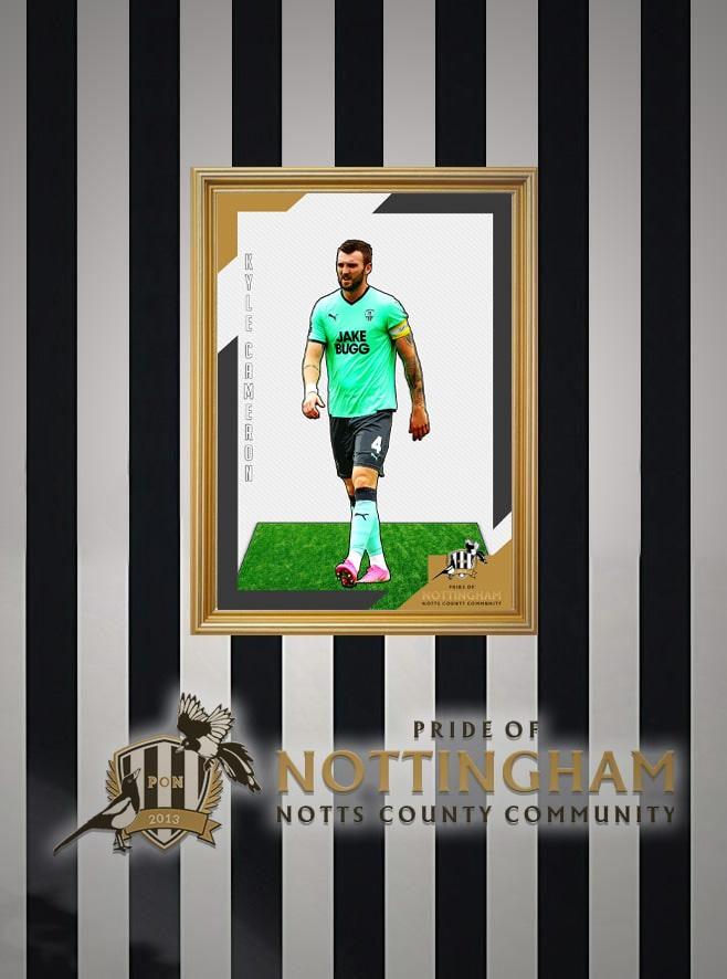 Kyle Cameron 21/22 Notts County Pride of Nottingham print