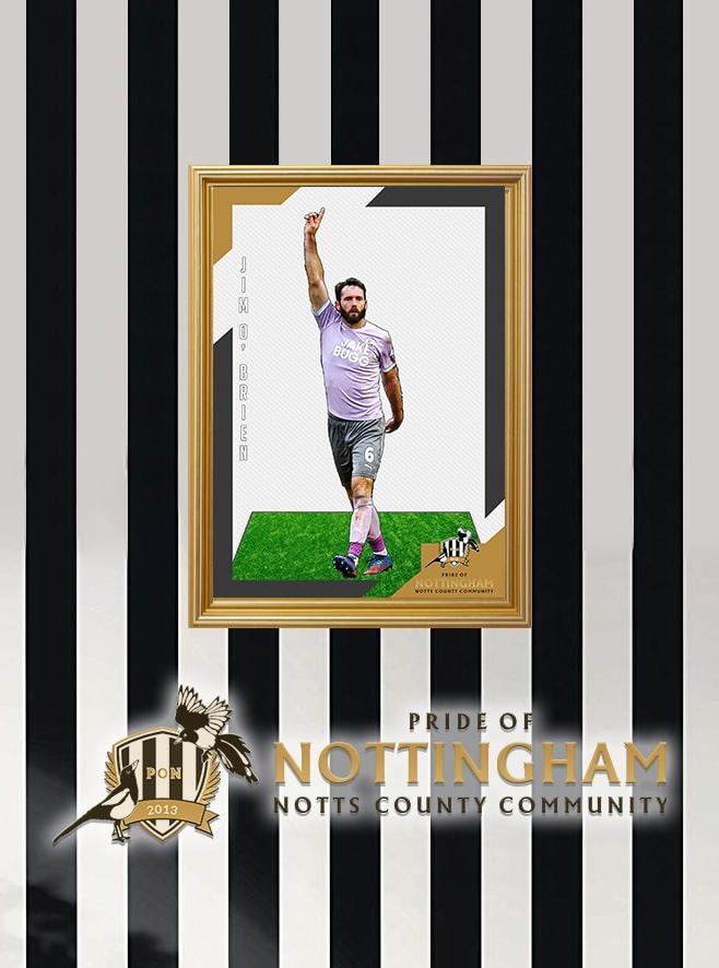 Jim O'Brien 22/23 Notts County Pride of Nottingham print