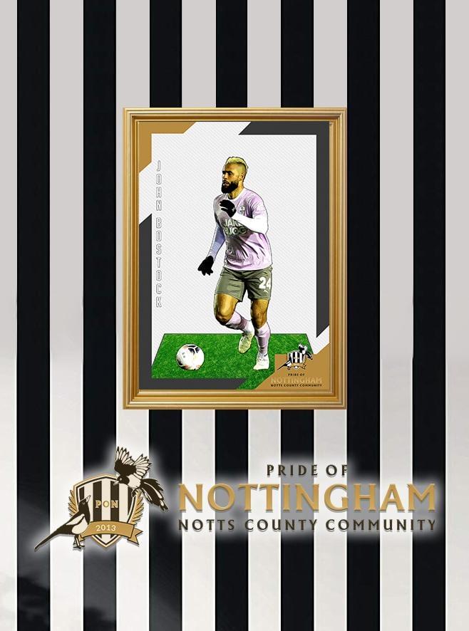 John Bostock 22/23 Notts County Pride of Nottingham print