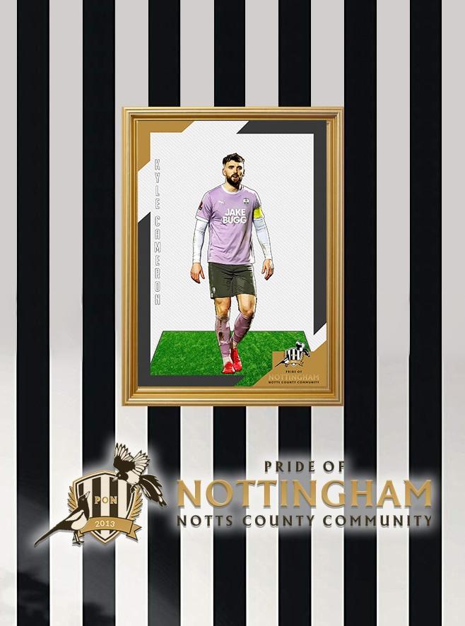 Kyle Cameron 22/23 Notts County Pride of Nottingham print