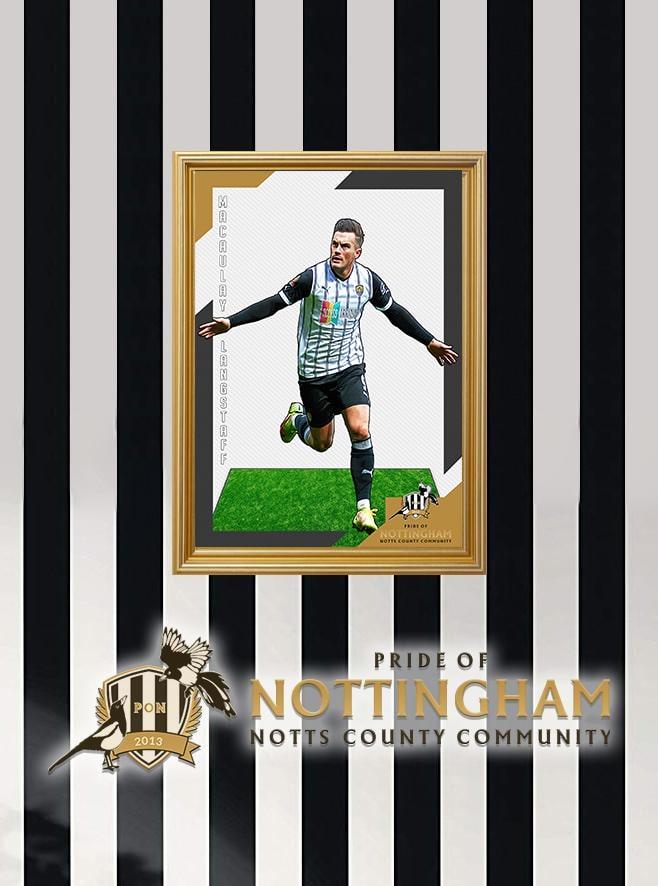 Macaulay Langstaff 22/23 Notts County Pride of Nottingham print