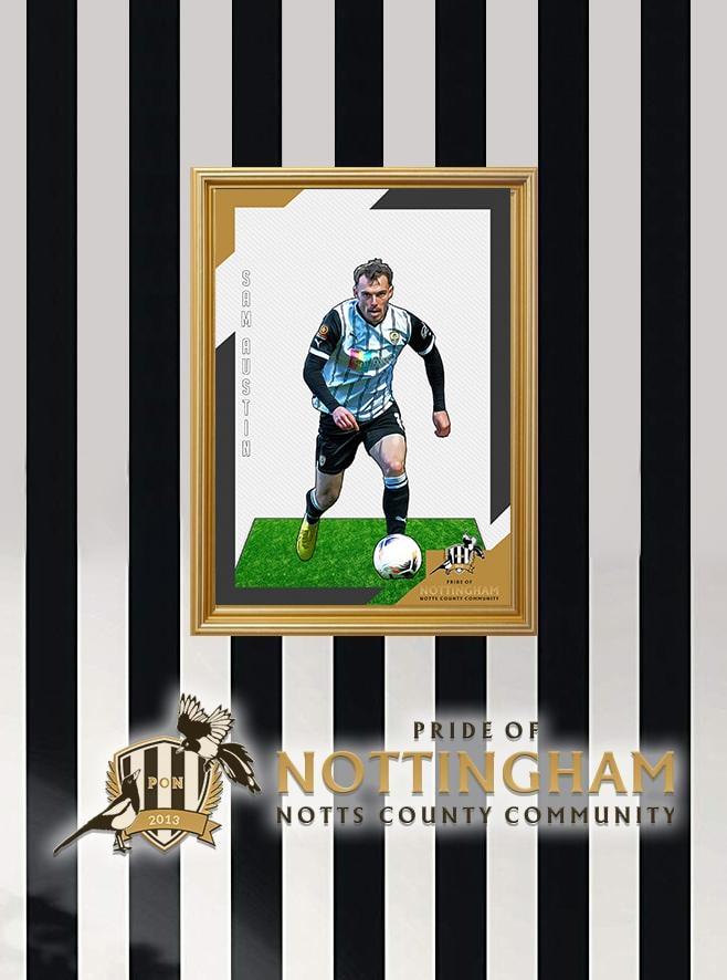 Sam Austin 22/23 Notts County Pride of Nottingham print