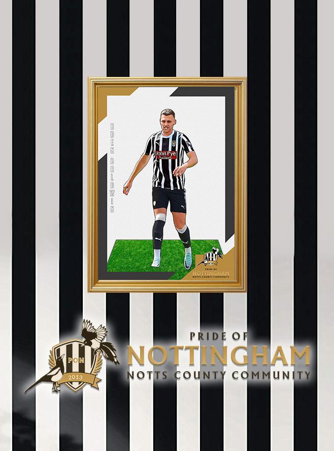 Aden Baldwin (Home) 23/24 Notts County Pride of Nottingham print