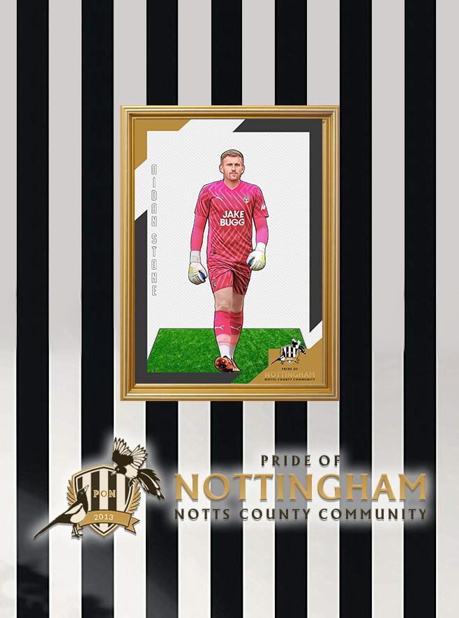 Aidan Stone (Away) 23/24 Notts County Pride of Nottingham print