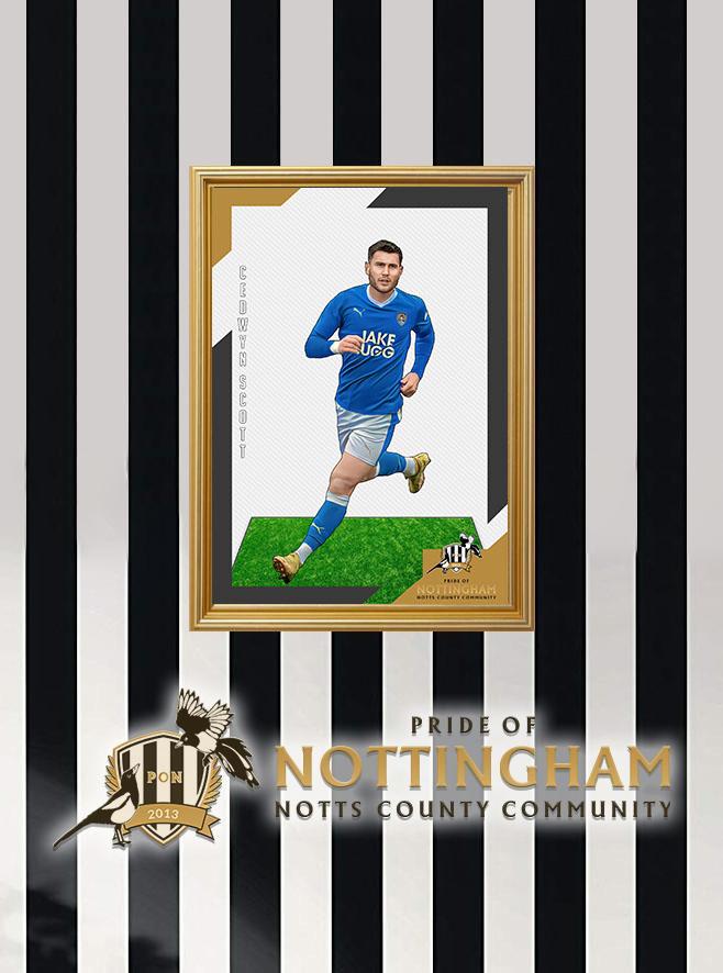 Cedwyn Scott (Away) 23/24 Notts County Pride of Nottingham print