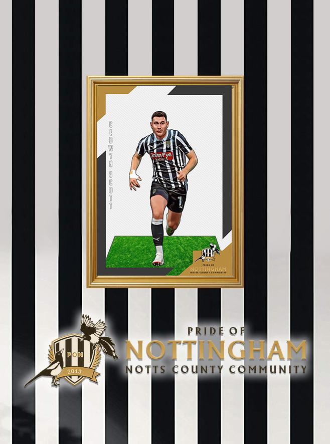 Cedwyn Scott (Home) 23/24 Notts County Pride of Nottingham print