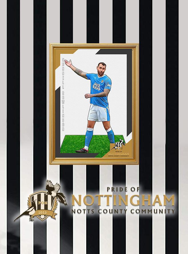 Connell Rawlinson (Away) 23/24 Notts County Pride of Nottingham print