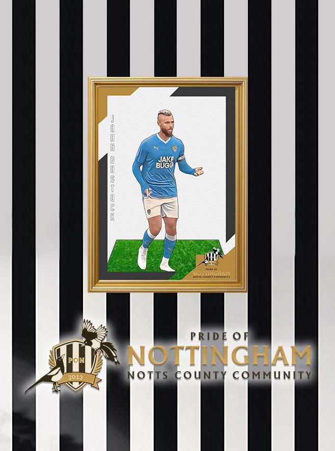 John Bostock (Away) 23/24 Notts County Pride of Nottingham print