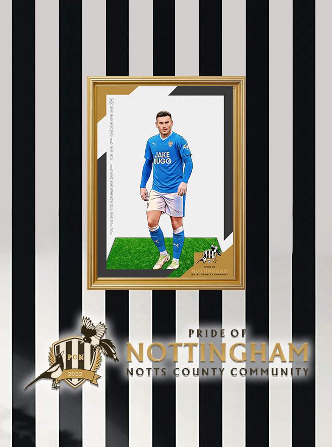 Macaulay Langstaff (Away) 23/24 Notts County Pride of Nottingham print