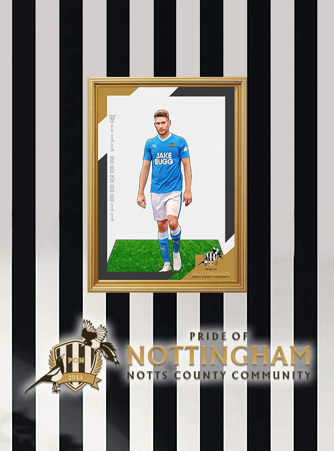 Will Randall (Away) 23/24 Notts County Pride of Nottingham print