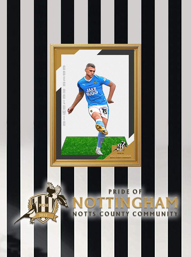 Aden Baldwin (Away) 23/24 Notts County Pride of Nottingham print