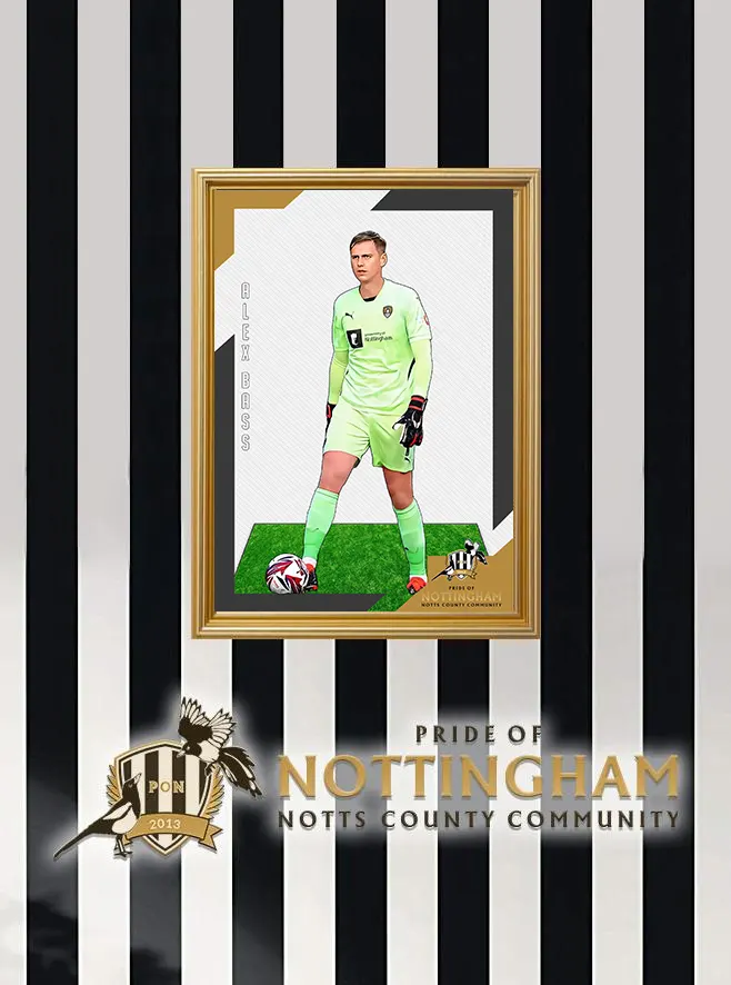 Alex Bass 24/25 Notts County Pride of Nottingham print