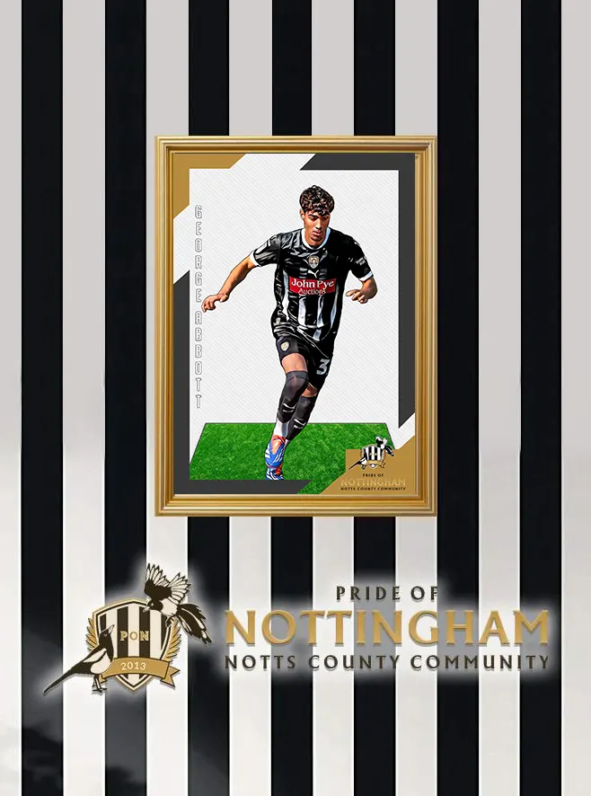 George Abbott 24/25 Notts County Pride of Nottingham print